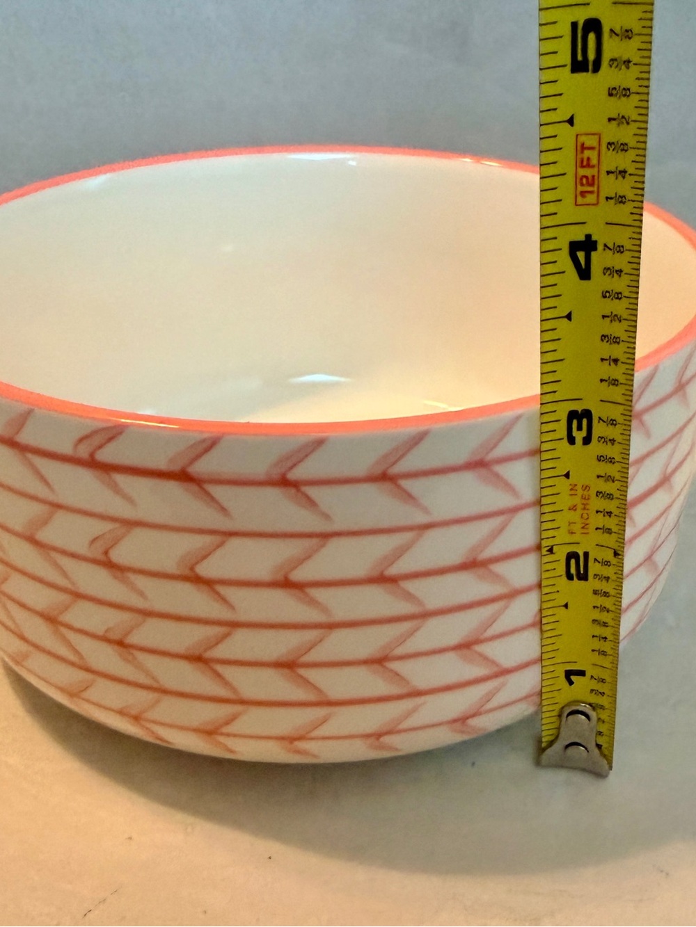 Pink Arrow Signature Houseware Inc Dog Cat Ceramic Food Water Dish 6”NWT - Picture 7 of 7